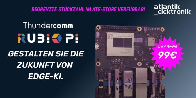 Atlantik Elektronik GmbH präsentiert limitierte Sonderaktion von Thundercomm und Qualcomm Technologies: RUBIK Pi