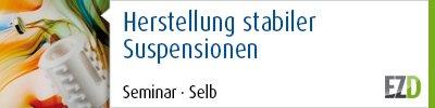 Herstellung stabiler Suspensionen