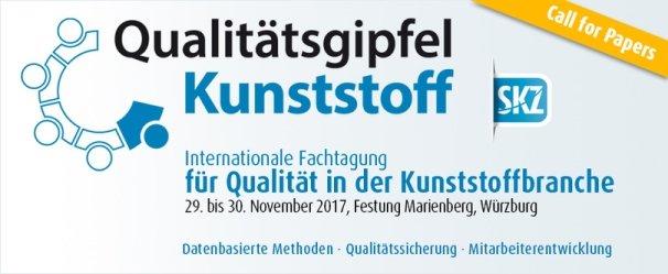 Call for Papers 2. Qualitätsgipfel Kunststoff in Würzburg jetzt Beitrag einreichen