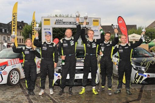 ADAC Saarland-Pfalz Rallye: Wechsel an der Spitze des ADAC Opel Electric Rally Cup
