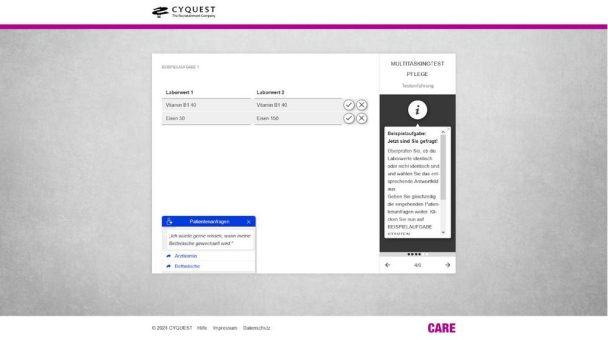 CARE – Pflegeheld oder Pflegekraft? CYQUEST entwickelt Online-Assessment für Pflegeberufe