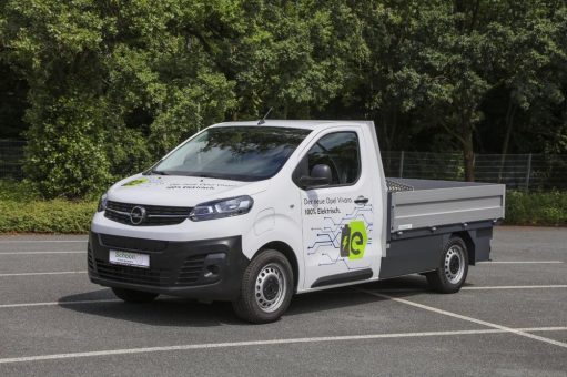 Vollelektrischer Opel Vivaro-e jetzt auch als flexibler Pritschenwagen