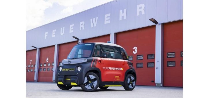 Rot, wendig, elektrisch: Opel-Werkfeuerwehr fährt auf Rocks-e ab