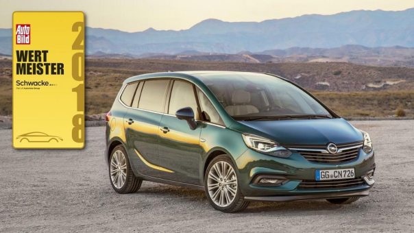 Wiederholungssieger: Opel Zafira ist Wertmeister 2018