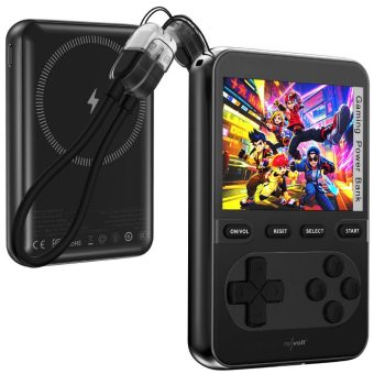 revolt Gaming-Powerbank PB-810.ips, 10.000 mAh, für Qi und MagSafe, bis 20 Watt, 200 Spiele