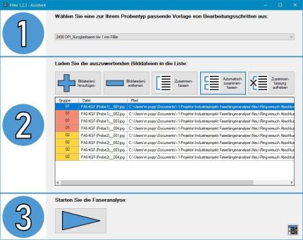 Es kommt auf die Länge an – Faserlängenverteilung mit SKZ-Software FiVer