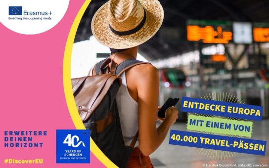 DiscoverEU-Herbstrunde startet: EU-Kommission vergibt 40.000 Zugtickets