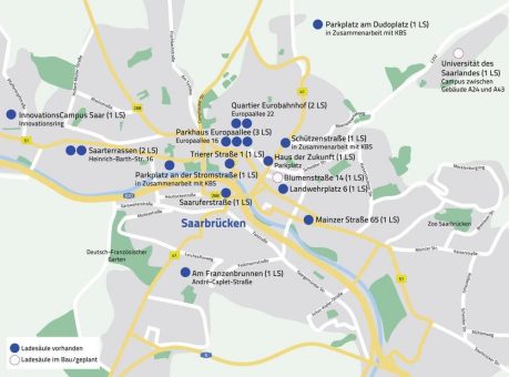 Mehr E-Ladesäulen für Saarbrücken
