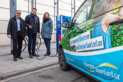 Energie SaarLorLux installiert weitere E-Ladesäulen in Saarbrücken