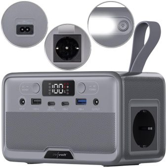 revolt Powerstation & Solargenerator HSG-4505 mit 89,6 Wh, 230 Volt, 100 Watt