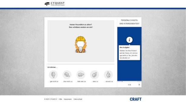 CRAFT: CYQUEST entwickelt Blue-Collar-Assessment
