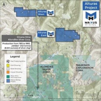 Maxus Mining beleuchtet Potenzial für hochgradige Antimonvorkommen auf dem Projekt Alturas West in British Columbia