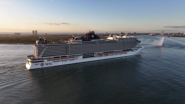 Die MSC Seascape erreichte pünktlich Galveston, um ihre erste Saison von dem neuen texanischen Heimathafen zu starten