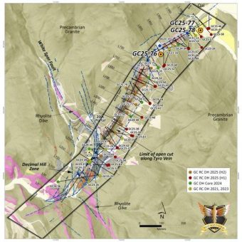 West Point Gold erweitert Goldmineralisierung bei NE Tyro, bohrt 24,4 m mit 1,63 g/t Au in Oberflächennähe und beginnt mit Bohrungen bei Tyro NE Deep