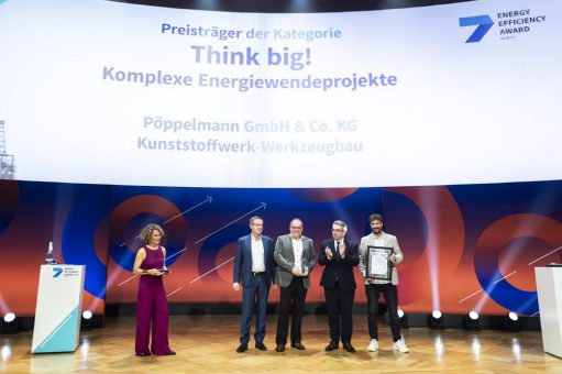 Energy Efficiency Award 2025: Pöppelmann gewinnt in der Kategorie „Think Big!“