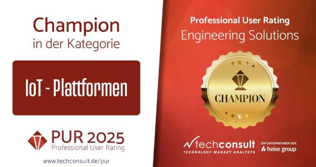 Eurotech zum Champion im IoT-Plattformen Ranking 2025 von techconsult gekürt
