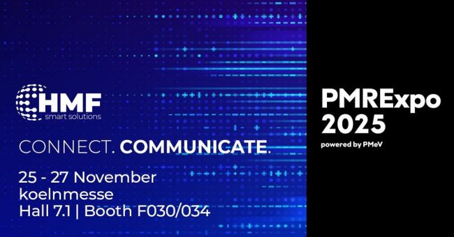 Besuchen Sie HMF Smart Solutions auf der PMRExpo 2025 in Köln!