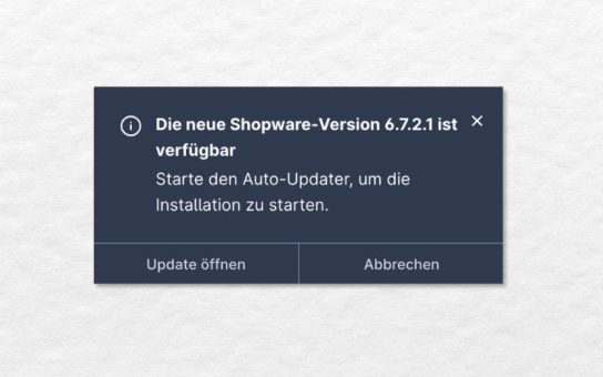 Shopware Updates: Warum du immer eine Agentur dazuholen solltest