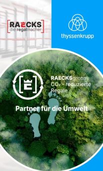 RAECKSgreen: Regalsysteme aus CO₂-reduziertem Stahl  – Verantwortung trifft Qualitat