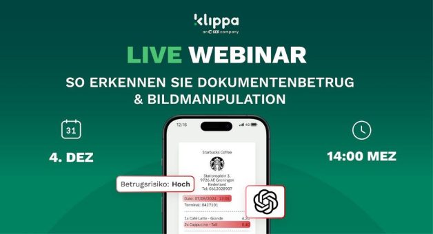 Klippa bringt erfolgreiches KI-Betrugs-Webinar zurück
