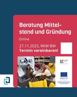 Nächste ONLINE – RKW-Gründungsberatung am Donnerstag, 27. November 2025 online
