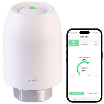 revolt Smartes Heizkörper-Thermostat mit App-Programmierung, Bluetooth