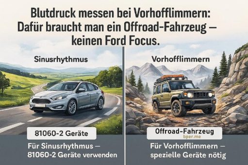 Blutdruck messen bei Vorhofflimmern: Warum die ISO-Norm hier an ihre Grenzen kommt