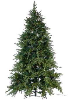 infactory Künstlicher Premium-Weihnachtsbaum mit 3000 LEDs, 8 Leuchtmodi, 210 cm