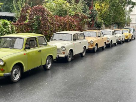 Trabi-Fahrt beim 2. Vertriebsmeeting in Dresden