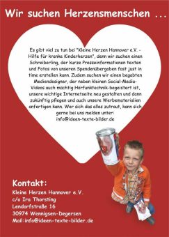 Herzliche Zeichen setzen in Texten und im Design