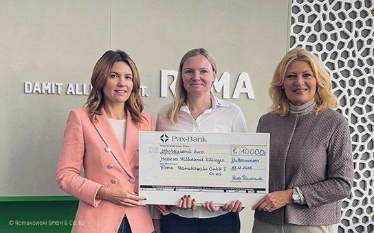 ROMA Dämmsysteme spendet 10.000 Euro an Malteser Hilfsdienst in Dillingen