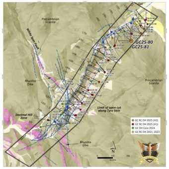 West Point Gold bohrt 36,6 m mit 7,35 g/t Au zwischen 161,5 und 198,1 m, einschließlich 25,9 m mit 9,95 g/t Au zwischen 167,6 und 193,5 m, und erweitert somit hochgradige Zone Northeast Tyro