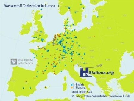 83 neue Wasserstoff-Tankstellen weltweit