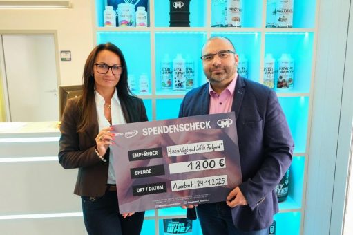 Fitnesshotline GmbH überreicht Spende an Hospiz Vogtland „Villa Falgard“