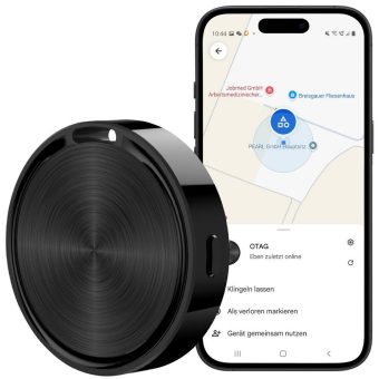 Callstel Mini-Schlüssel- und Gegenstandsfinder SGF-55 für Google „Mein Gerät finden“