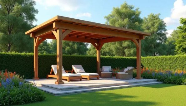 Die Vorteile einer freistehenden Holzterrassenüberdachung für dein Zuhause