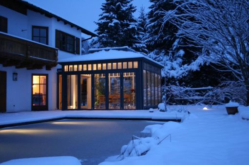 Mittelpunkt des Hauses auch im Winter