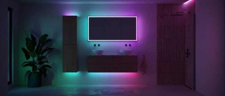 Badspiegel.de bietet das Philips Hue Erlebnis in Spiegel und Möbel