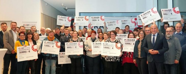 Große Spendenübergabe der PORAVER GmbH in Schlüsselfeld