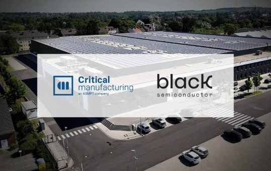 Black Semiconductor wählt Critical Manufacturing für die vollständig automatisierte 300-mm-Pilotlinie in Aachen, Deutschland
