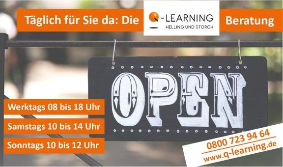 Neuer Wochenend-Service bei Q-LEARNING
