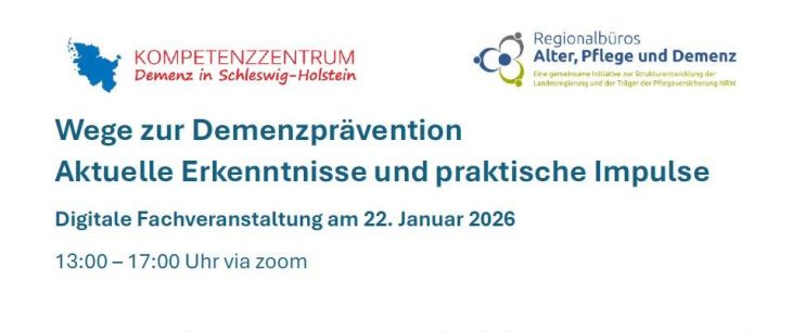 Wege zur Demenzprävention – Aktuelle Erkenntnisse und praktische Impulse