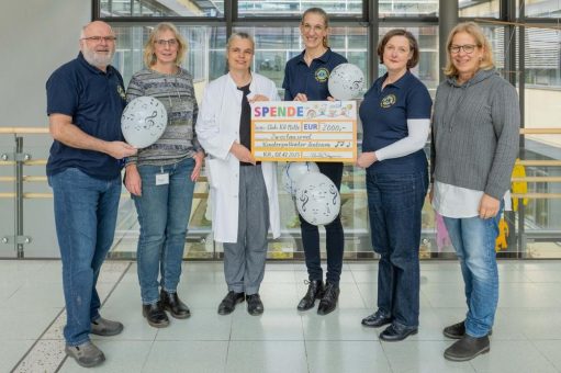 2.000 Euro für die Musiktherapie des Kinder-Palliativteams am Klinikum Karlsruhe