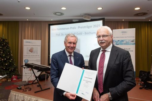 DMSG würdigt langjähriges außerordentliches Engagement: Auszeichnung für Universitäts-Professor Dr. med. Ralf Gold