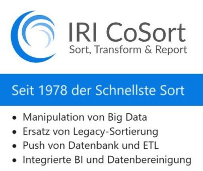 ❌ IRI CoSort für die Datenpipeline ❌ Daten schneller verarbeiten und Datenprozess schlanker gestalten ❗