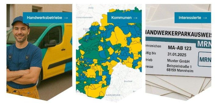 Handwerkerparkausweis der Metropolregion Rhein-Neckar: digital und benutzerfreundlicher