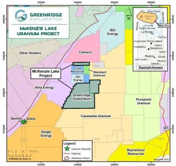 Greenridge Exploration ermittelt Uranziele auf Grundlage der elektromagnetischen Flugmessung über dem Uranprojekt McKenzie Lake in Nord-Saskatchewan