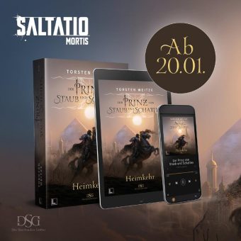 Bestseller Autor Torsten Weitze überzeugt mit harten klägen der Band Saltatio Mortis zur neuen Fantasy Reihe