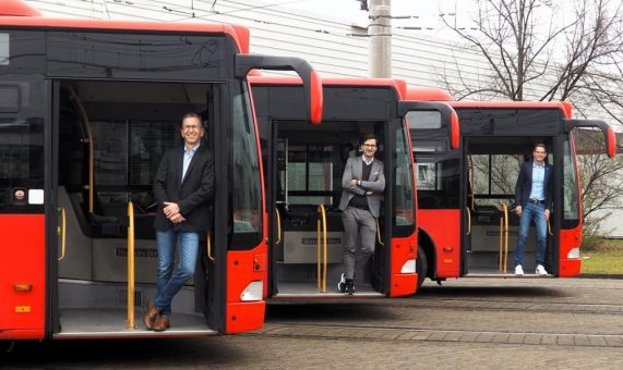 VAG und Stadt Freiburg verschenken zehn ausgemusterte Busse an die Ukraine