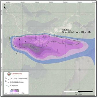Canada Nickel veröffentlicht erste Ressourcen von den Projekten Midlothian und Bannockburn